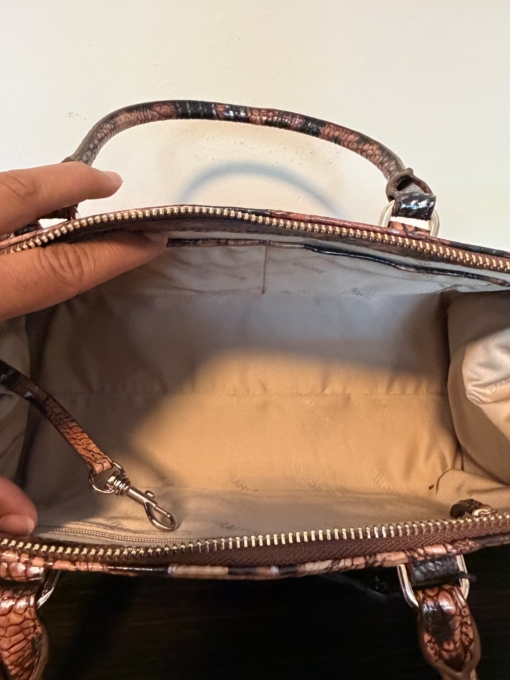 Brahmin Sophia Shoulder Bag in Golden Lynx — NWT Rare Exotic Print - Picture 6 of 6